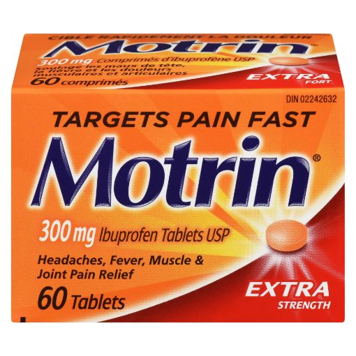 Picture of MOTRIN IBUPROFEN - EXTRA STRENGTH TABLET 300MG 60S                         