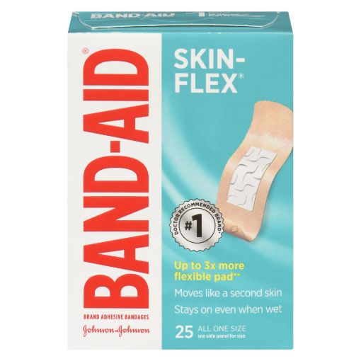 Picture of BAND-AID BANDAGE - SKIN FLEX ALL ONE SIZE 25S                              