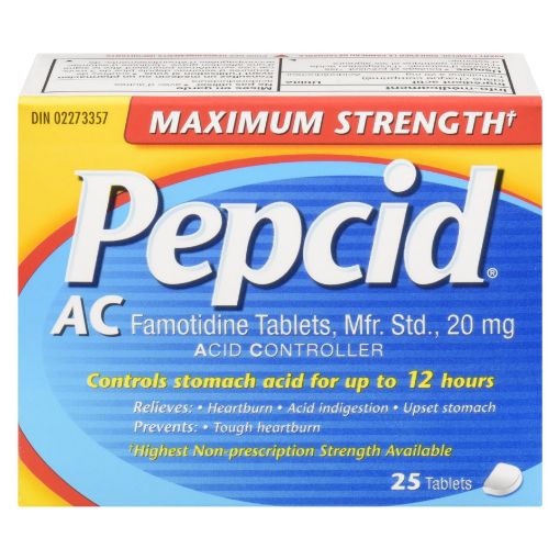Picture of PEPCID AC MAXIMUM STRENGTH TABLET 25S                                      