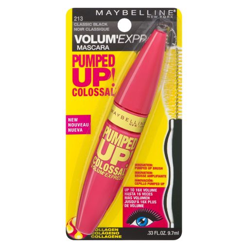 Picture of MAYBELLINE VOLUM EXPRESS PUMPED UP COLOSSAL MASCARA – CLASSIC BLACK        