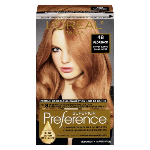 Picture of LOREAL PREFERENCE HAIR COLOUR - COPPER BLONDE #48                          