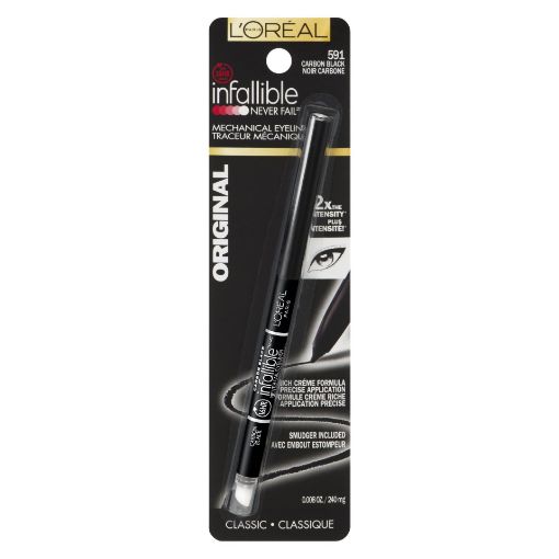Picture of LOREAL INFALLIBLE NEVER FAIL EYE LINER - CARBON BLACK                      