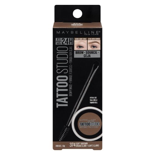 Picture of MAYBELLINE TATTOO STUDIO BROW POMADE - SOFT STUDIO BROWN 2.3G              