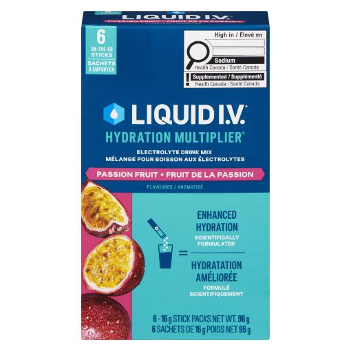 Picture of LIQUID I.V. ELECTROLYTE DRINK MIX - PASSION FRUIT 6S