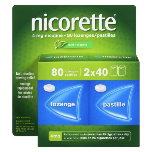 Picture of NICORETTE LOZENGE - MINT 4MG 80S