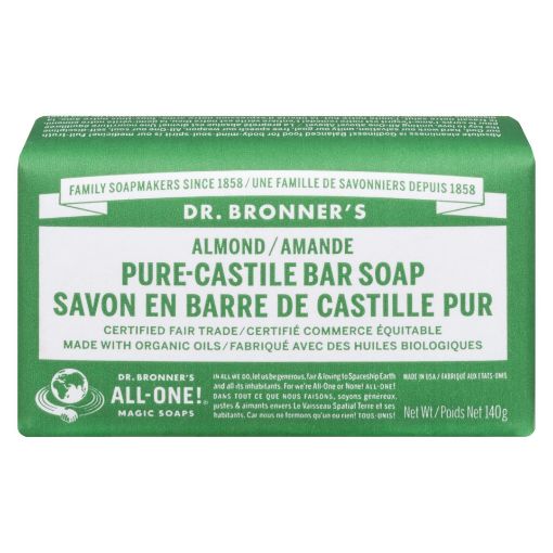 Picture of DR. BRONNER BAR SOAP - ALMOND 140GR