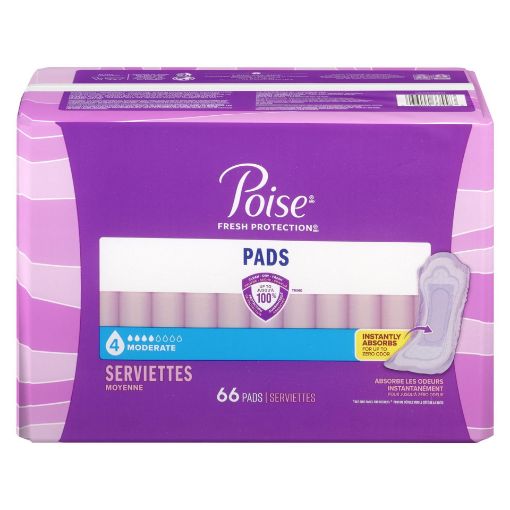 Picture of POISE PADS - MODERATE 66S                                                  