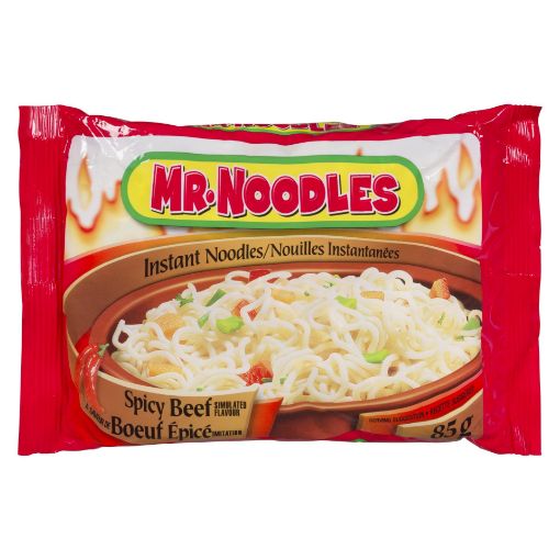 Picture of MR NOODLES INSTANT NOODLES - SPICY BEEF 85GR