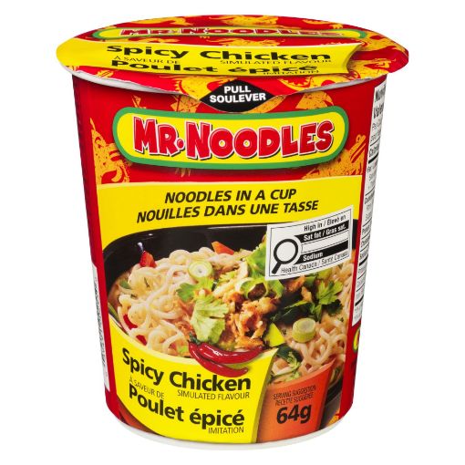 Picture of MR. NOODLES INSTANT NOODLES CUP - SPICY CHICKEN 64GR