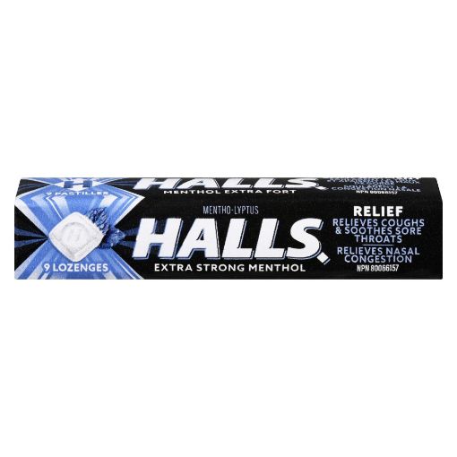 Picture of HALLS LOZENGE - EXTRA STRONG 9S                                            