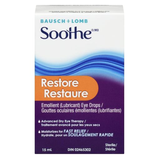 Picture of BAUSCH and LOMB SOOTHE RESTORE EYE DROPS 15ML