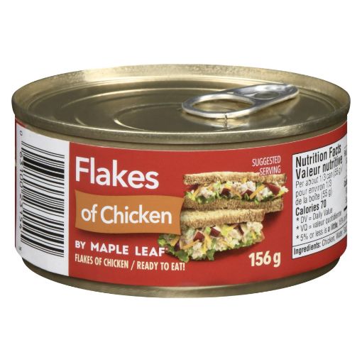 Picture of MAPLE LEAF FLAKES OF CHICKEN  156GR                                        