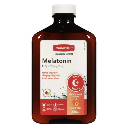 Picture of WAMPOLE MELATONIN LIQUID 3MG/5ML 350ML                                     