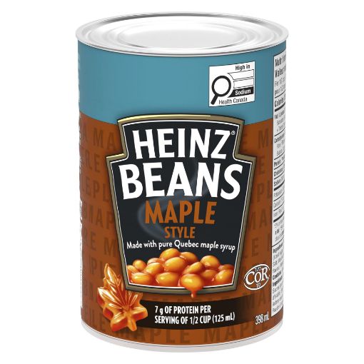 Picture of HEINZ BEANS - MAPLE STYLE 398ML                                            