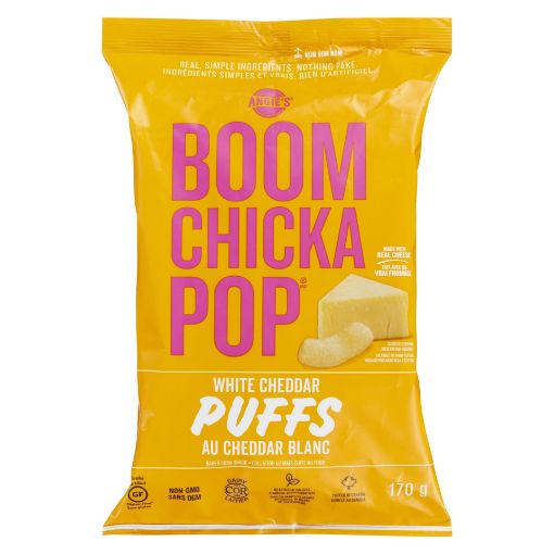 Picture of ANGIES BOOMCHICKAPOP PUFFS - WHITE CHEDDAR 170GR