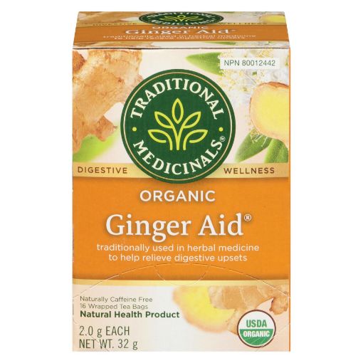 Picture of TRADITIONAL MEDICINALS TEA - GINGER AID 16S