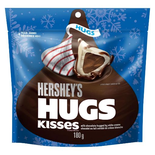 Picture of HERSHEYS KISSES - HUGS CHOCOLATE POUCH 180GR