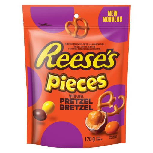 Picture of REESES PIECES PRETZEL POUCH 170GR