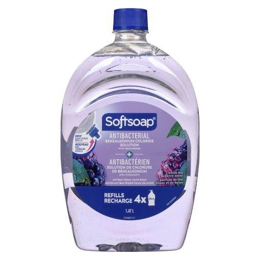 Picture of SOFTSOAP LIQUID HANDSOAP REFILL ANTIBACTERIAL - WHITE TEA and BERRY 1.47LT
