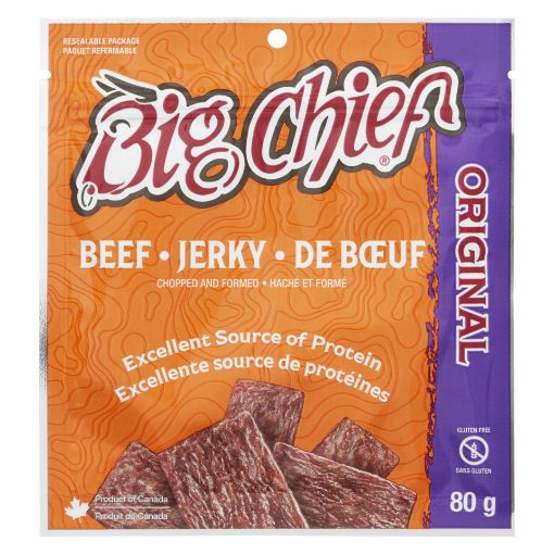 Picture of BIG CHIEF BEEF JERKY - ORIGINAL 80GR  