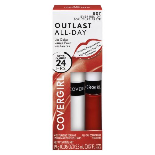 Picture of COVERGIRL OUTLAST ALL-DAY LIP COLOR - EVER RED-DY                          