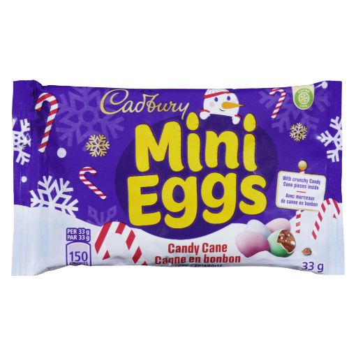 Picture of CADBURY MINI EGGS CHRISTMAS CANDY CANE 33GR