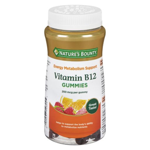 Picture of NATURES BOUNTY VITAMIN B-12 GUMMIES 75S