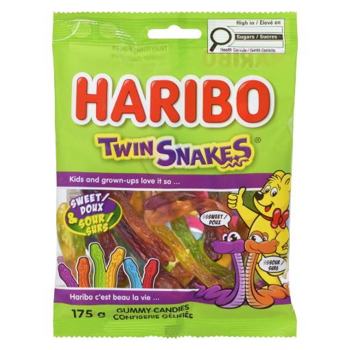 Picture of HARIBO GUMMI TWIN SNAKES 175GR