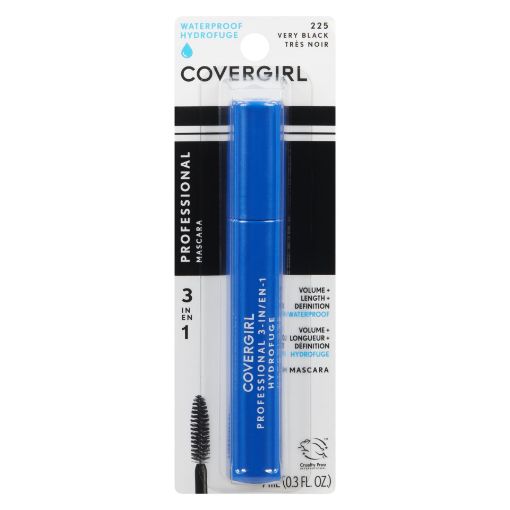 Picture of COVERGIRL PROFESSIONAL 3-IN-1 MASCARA - VERY BLACK WP                      
