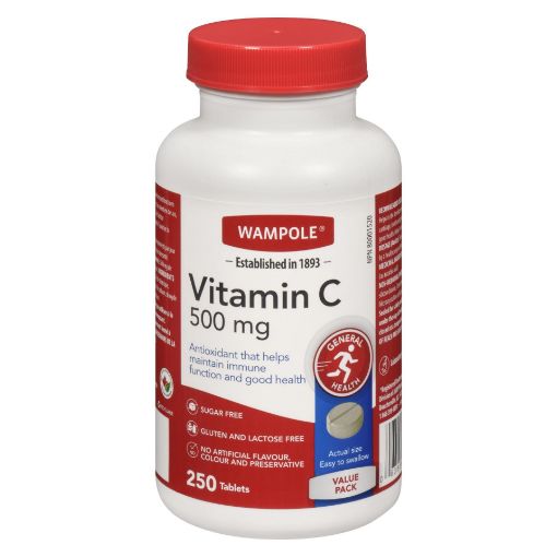 Picture of WAMPOLE VITAMIN C 500MG TABLETS 250S                                       