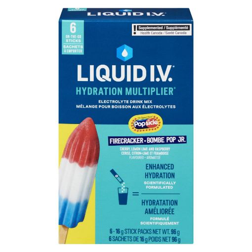 Picture of LIQUID I.V. ELECTROLYTE DRINK MIX - POPSICLE FIRECRACKER 6S