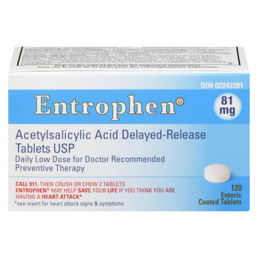 Picture of ENTROPHEN EC LOW DOSE TABLET 81MG 120S                                     