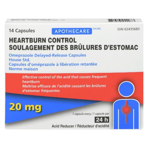 Picture of APOTHECARE HEARTBURN CONTROL - CAPSULES 20MG 14S