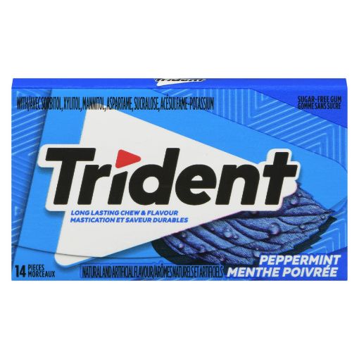 Picture of TRIDENT GUM - PEPPERMINT - SLAB 14S