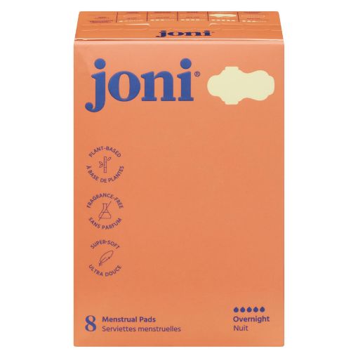 Picture of JONI ORGANIC MENSTRUAL PADS - OVERNIGHT 8S