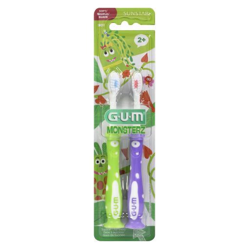 Picture of GUM MONSTERZ 2+KIDS TWIN PACK TOOTHBRUSHES 2S