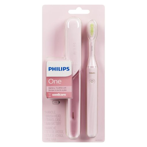 Picture of PHILIPS ONE TOOTHBRUSH BATTERY MANHATTAN PINK