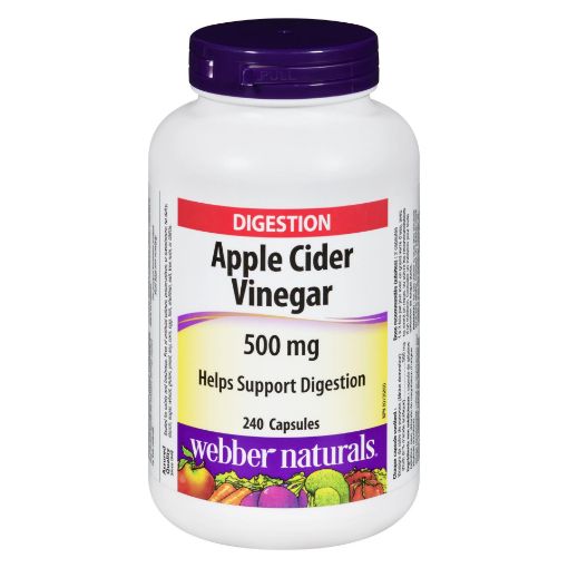 Picture of WEBBER NATURALS APPLE CIDER VINEGAR 500MG - CAPSULES 240S