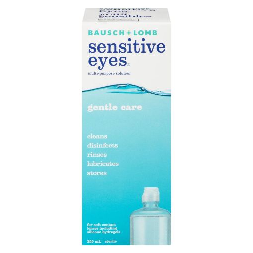 Picture of BAUSCH and LOMB SENSITIVE EYES MULTI PURPOSE SOLUTION 355ML