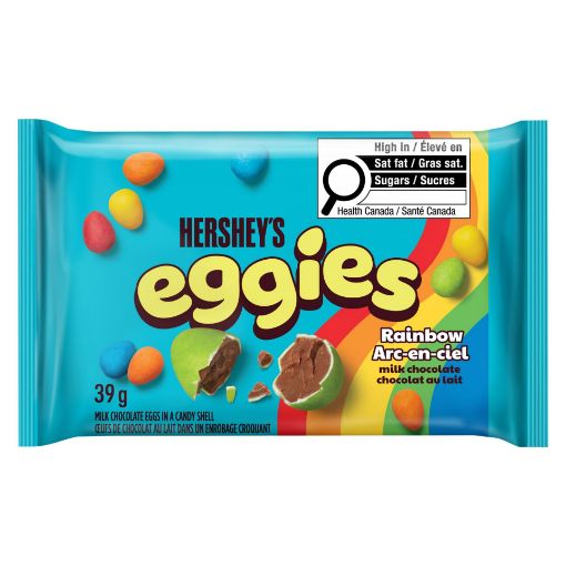 Picture of HERSHEY RAINBOW EGGIES MILK CHOCOLATE 39GR