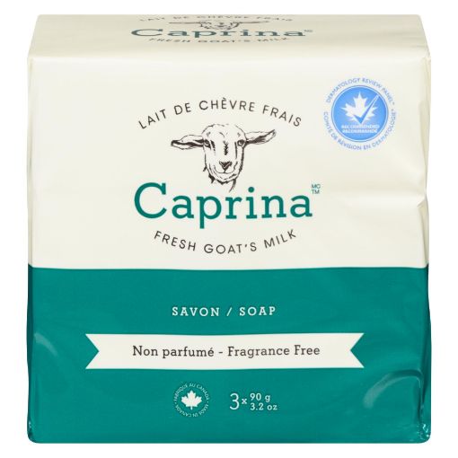 Picture of CAPRINA GOATS MILK BAR SOAP - UNSCENTED 3X90GR                             