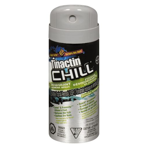 Picture of TINACTIN CHILL ATHLETES FOOT ANTIFUNGAL DEOD POWDER SPRAY 100GR