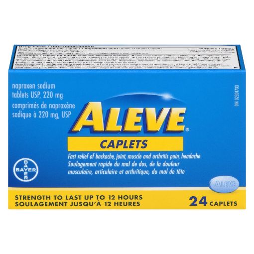 Picture of ALEVE NAPROXEN SODIUM CAPLET 220MG 24S