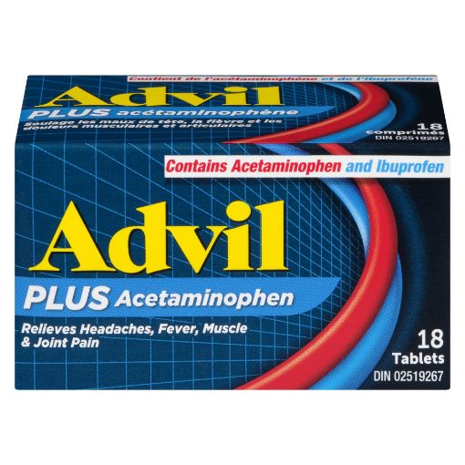 Picture of ADVIL PLUS ACETAMINOPHEN 18S