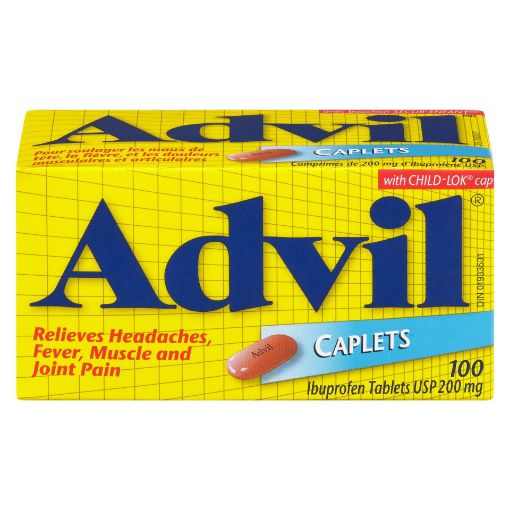 Picture of ADVIL IBUPROFEN CAPLET 200MG 100S                                          