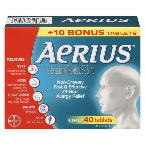 Picture of AERIUS 5MG BONUS 30+10S