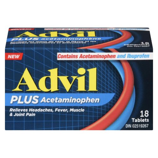 Picture of ADVIL PLUS ACETAMINOPHEN 18S