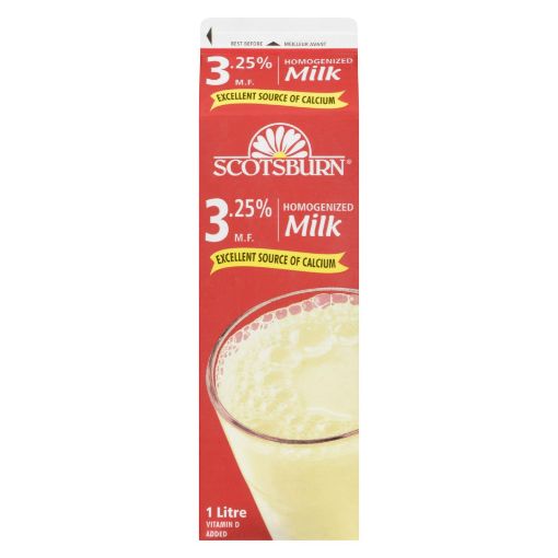 Picture of SCOTSBURN HOMOGENIZED MILK - 3.25% 1LT