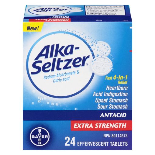 Picture of ALKA SELTZER EXTRA STRENGTH TABLET 24S