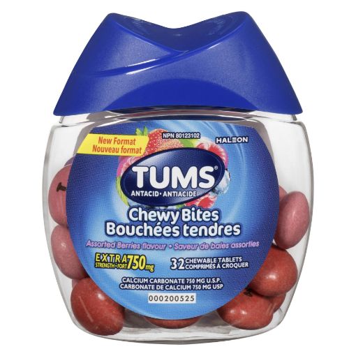 Picture of TUMS CHEWY BITES - ASSORTED BERRY 32S